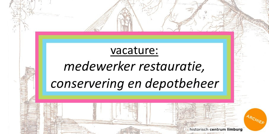 afbeelding bij vacature voor medewerker restauratie, conservering en depotbeheer.