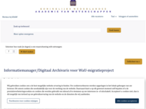 Informatiemanager/Digitaal Archivaris voor WaU-migratieproject Functiedetails | KNAW