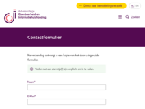Contactformulier Contactformulier
